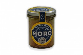 Filetti di tonno all'olio d'oliva MORO vaso di vetro 300 gr. sgocciolato 200gr.