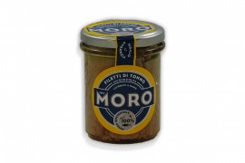 Filetti di tonno all'olio d'oliva MORO vaso di vetro 190 gr. sgocciolato 130 gr