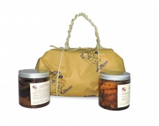 Pacco regalo mostarda di frutta mista di macedonia e mostarda Mantovana di mele con tartufo 